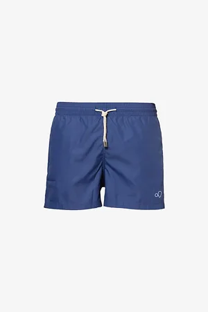 ARRELS Barcelona Mens Classic Brand-Embroidered Swim Shorts
