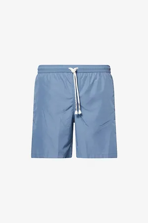 ELEVENTY Mens Solid Regular-Fit Swim Shorts
