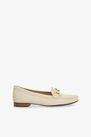 Dune Womens Glenniee Snaffle-Embellished Suede Lloafers