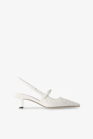 Jimmy Choo Womens Didi 45 Broderie Leather Pumps
