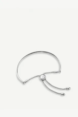 Monica Vinader Womens Fiji Sterling Chain Bracelet