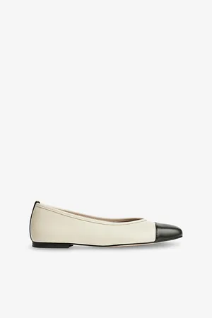 LK Bennett Womens Hanna Leather Ballerina Pumps