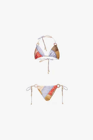 ZIMMERMANN Womens Lucky Ring Tie-Side Bikini Set