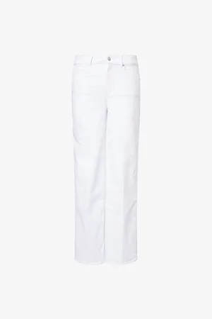 Paige Womens Sasha High-Rise Wide-Leg Denim Jeans