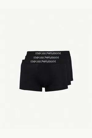 Emporio Armani Mens Pack Of Three Cotton Trunks