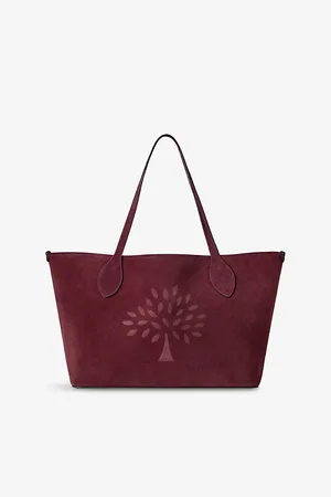 MULBERRY Womens Small Tree Suede Tote Bag