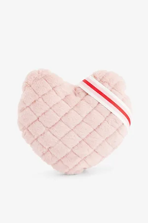 Meri Meri Heart-Shaped Quilted Faux-Fur Shoulder Bag