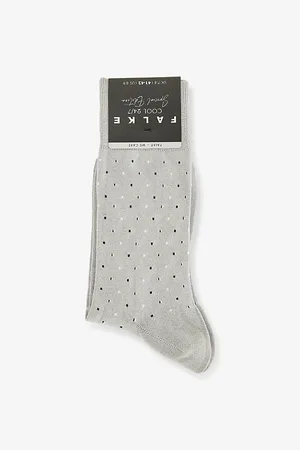 Falke Mens Perfect Tie Cotton-Blend Knitted Socks
