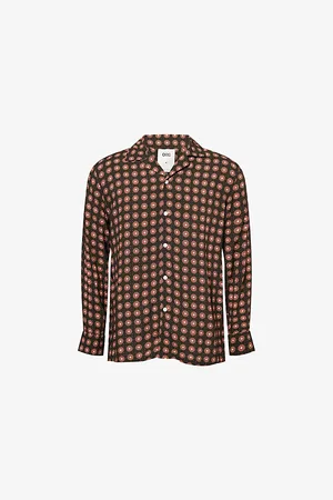 Oas Mens Lumo Printed Woven Shirt