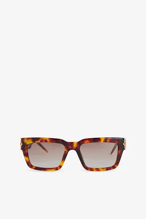 Casablanca Mens Ew-058-07W Square-Frame Acetate Sunglasses