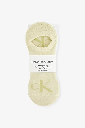 Calvin Klein Mens Footie High Cut Two-Pack Cotton-Blend Socks