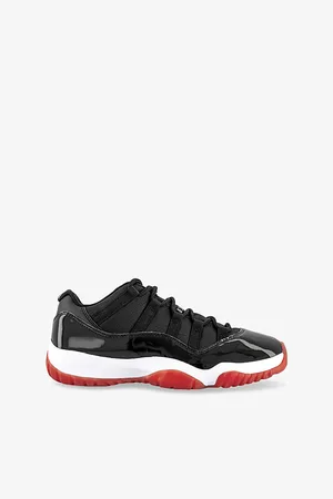 Jordan Mens Air 11 Retro Mesh and Leather Low-Top Trainers