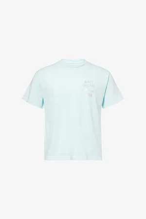 ANTI SOCIAL SOCIAL CLUB Mens Get Weird Foil-Print Short-Sleeve Cotton-Jersey T-Shirt