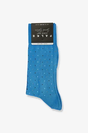 Falke Mens Perfect Tie Cotton-Blend Knitted Socks