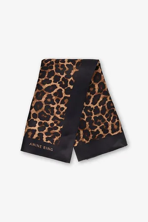 ANINE BING Womens York -Print Silk Scarf