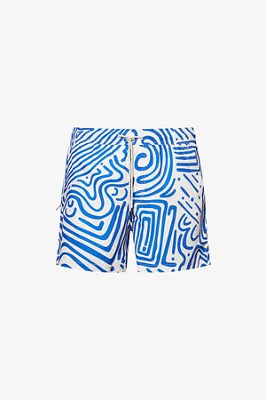 Oas Mens Abstract-Print Swim Shorts