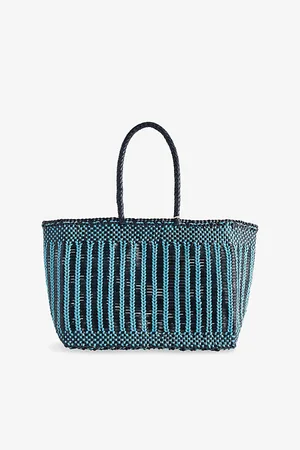 Dragon Diffusion Womens Bali Basket Leather Tote Bag