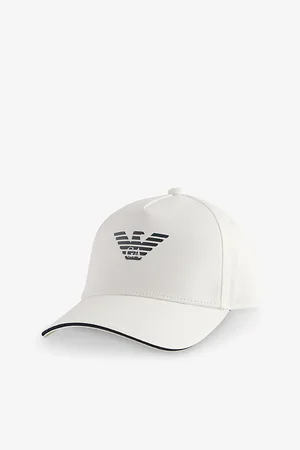 Emporio Armani Mens Brand Logo-Print Cotton Cap
