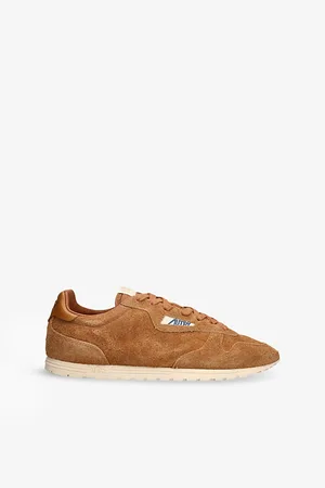 Autry Mens Windspin Suede Low-Top Trainers