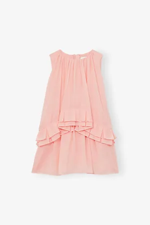 Reiss Luni Round-Neck Tiered Chiffon Mini Dress 9-13 Years