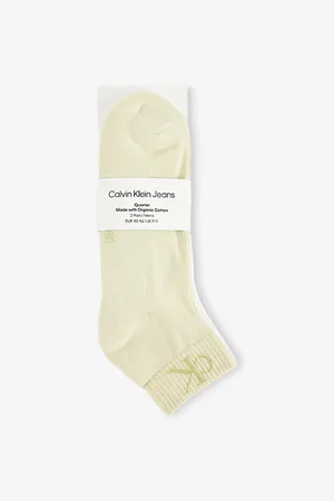Calvin Klein Mens Monogram Quarter Two-Pack Cotton-Blend Socks