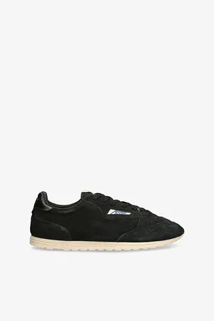 Autry Mens Windspin Suede Low-Top Trainers