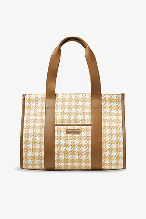 ASPINAL OF LONDON Womens Henley Raffia and Leather Tote Bag