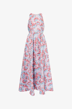 Mary Katrantzou Womens Shaw Sleeveless Woven Maxi Dress