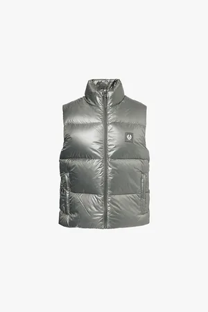 Belstaff Mens Resolve High-Neck Regular-Fit Shell-Down Gilet