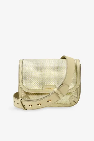 ASPINAL OF LONDON Womens Ella Raffia Cross-Body Bag