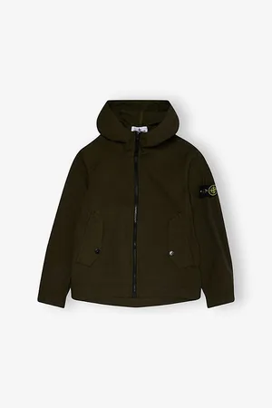 Stone Island Brand-Badge Cotton Parka Jacket 14 Years