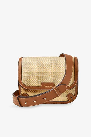 ASPINAL OF LONDON Womens Ella Raffia Cross-Body Bag