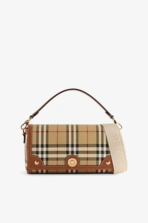 Burberry Womens Note Small Coated-Canvas Cross-Body Bag