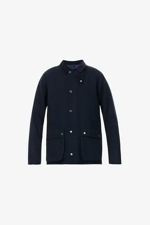 Barbour Mens Bedale Patch-Pocket Wool Jacket