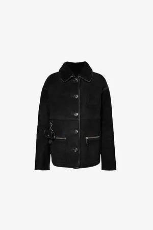 Saks Potts Womens Ada Reversible Suede Jacket