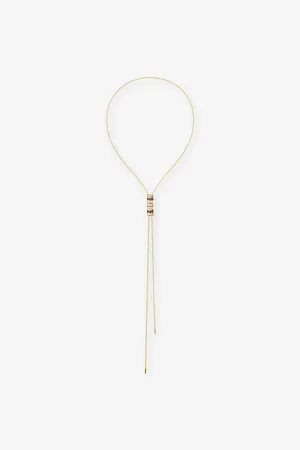 Boucheron Womens Quartre Classique 18ct Yellow-Gold, White-Gold, Pink-Gold, Pvd and 0.10ct Diamond Necklace
