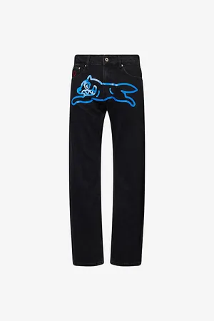 ICECREAM Mens Running Dog Straight-Leg Denim Jeans