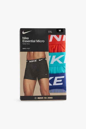 Nike Mens Essentials Micro Dri-Fit Pack-Of-Three Stretch-Woven Trunks