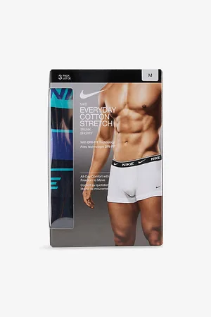 Nike Mens Everyday Dri-Fit Pack-Of-Three Stretch-Cotton Trunks