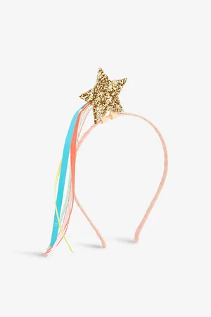 Meri Meri Glitter Shooting Star and Ribbon Woven Headband