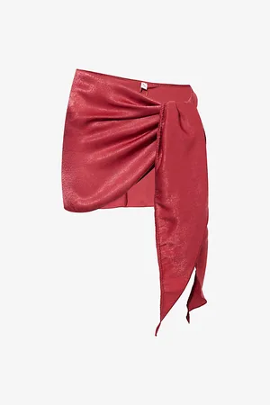 Gracejacob Womens Cherry Shimmer Satin Sarong