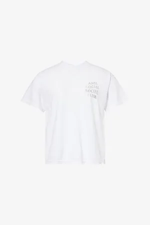 ANTI SOCIAL SOCIAL CLUB Mens Get Weird Foil-Print Short-Sleeve Cotton-Jersey T-Shirt