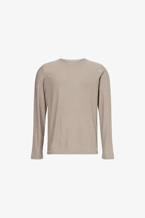 vuori Mens Strato Crew-Neck Stretch-Jersey Top