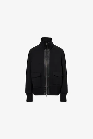 Varley Womens Roxbury Sateen-Trimmed Stretch-Woven Jacket