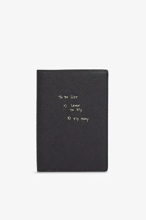 SMYTHSON X Thomas Lélu Panama Leather Passport Cover