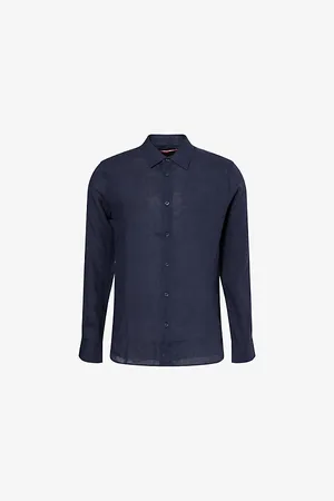 Orlebar Brown Mens Justin Relaxed-Fit Linen Shirt