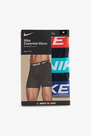 Nike Mens Essentials Micro Dri-Fit Pack-Of-Three Stretch-Woven Boxer Briefs
