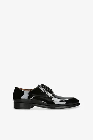 Magnanni Mens Madis Patent-Leather Derby Shoes