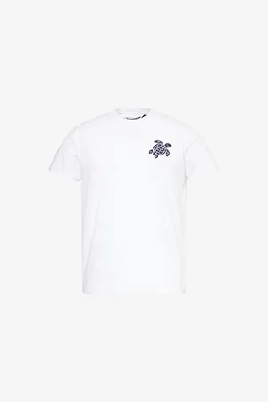 Vilebrequin Mens Brand-Embroidered Crewneck Cotton-Jersey T-Shirt
