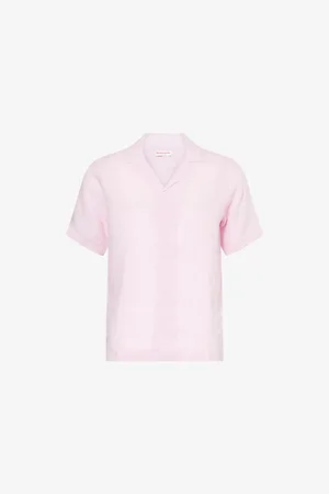 Orlebar Brown Mens Maitan II Short-Sleeve Linen Shirt